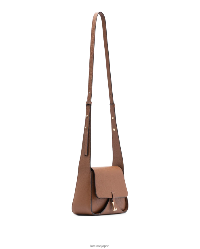 タライア グレインカーフ クロスボディバッグ 茶色 アクセサリー Lottusse 女性 T4606T327