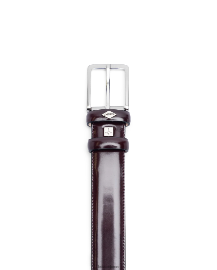 cinturones ポリッシュドバインダーカーフバックル 栗色 アクセサリー Lottusse 男性 T4606T35