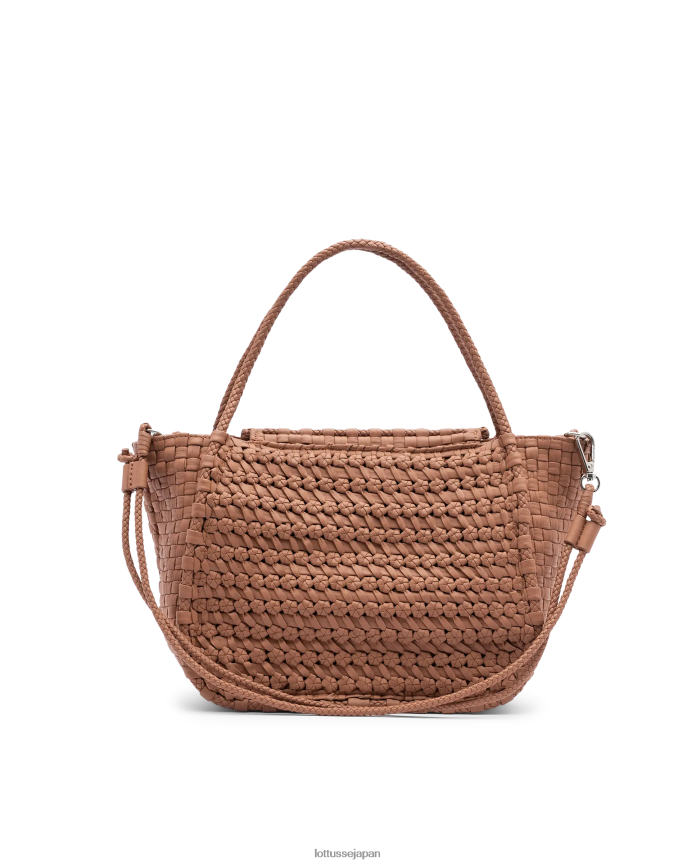 noodbag ウォッシュドラム編み込みトップハンドルバッグ 茶色 アクセサリー Lottusse 女性 T4606T344