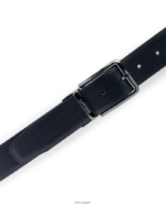 cinturones ストーンスタンプカーフ リバーシブル 黒 アクセサリー Lottusse コレクション T4606T441 - Image 2