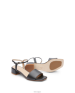 カーラ プレーンカーフサンダル 黒 履物 Lottusse 女性 T4606T227 - Image 6