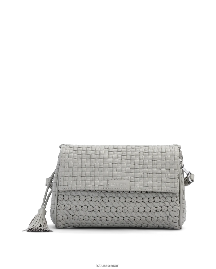 e3838ce383bce38389e38390e38383e382b0_e383a9e383a0_e382afe383ade382b9e3839ce38387e382a3_e3838ce383bce38389e38390e38383e382.png ヌードバッグ ラム クロスボディ ヌードバッグ グレー アクセサリー Lottusse 女性 T4606T386 - Image 1